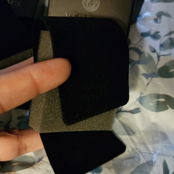 Authentic 2 Versace Empty Black GIFT BOX Logo for Jewelry, Ring, Necklace, Earri - Picture 2 of 9